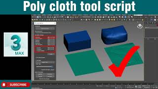 كيفية تحميل واستخدام سكربت PolyCloth في الثرى دى ماكس_ translated into English #3dmax #3d #polycloth