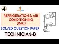 2.TECHNICIAN-B | ISRO URSC PREVIOUS YEAR SOLVED QUESTION PAPER | REFRIGERATION & AIR CONDITIONING