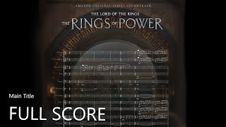 The Rings of Power - Main Title | Full Orchestral Score