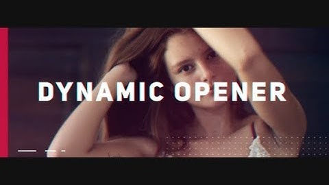 After Effects Template: Dynamic Opener