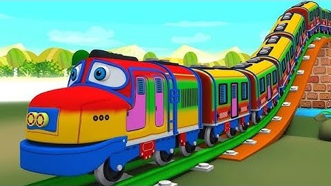 Chhuk Chhuk Train 🚂 | Fun Train Cartoon for Kids || Kids Songs @A1MTKIDS 