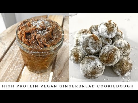 High Protein VEGAN Gingerbread Cookie Dough