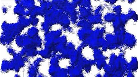 Superimposed Na Positions from Silicate Glass 100ps Trajectory at 2000K