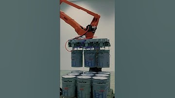 🪣 QJRB180-1 Robot Handling Paint Buckets – Heavy Duty, High Precision#industrialrobots #factory