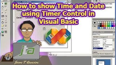 How to show Time and Date using Timer Control in Visual Basic
