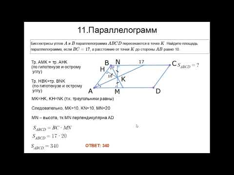 ОГЭ 23 | КАК РЕШИТЬ ЗАДАЧУ НА ПАРАЛЛЕЛОГРАММ И БИССЕКТРИСЫ УГЛОВ