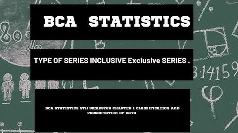 Computer Oriented Statistical methods Chapter 1 BCA 5 th sem HPU ( part -3) #bca #statistics #5thsem