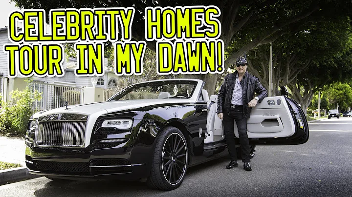 Celebrity homes tour around Beverly Hills in a Rol...