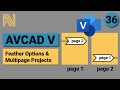 AVCAD V - AVCAD for Microsoft Visio -  Feather Options and Multipage Projects