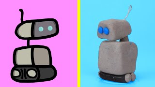 Creative DIY Making a Clay Craft version of the Among Us Robot Pet IN REAL LIFE!