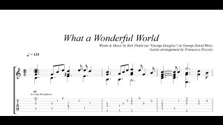 Fingerstyle Guitar - Louis Armstrong - What A Wonderful World C (From Hits Collection Nr.4)