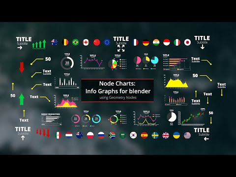 Node Charts: Info Graphs for blender using Geometry Nodes - April 2024 Update Trailer