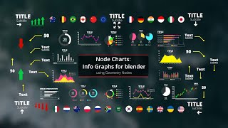 Celebrity Node Charts: Info Graphs for blender using Geometry Nodes - April 2024 Update Trailer Net Worth
