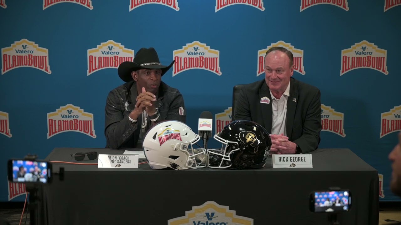 12/23 - Colorado Arrival Deion "Coach Prime" Sanders and Athletic Director Rick George
