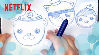 Draw Captain Barnacles, Kwazii, & Peso with Me!  Octonauts | Netflix Jr