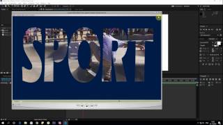 Урок: видео сквозь текст в After Effects