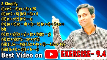 algebraic expressions and identities class 8 ch 9 ex-9.4 q3 | class8 maths chapter 9 ex-9.4 q3