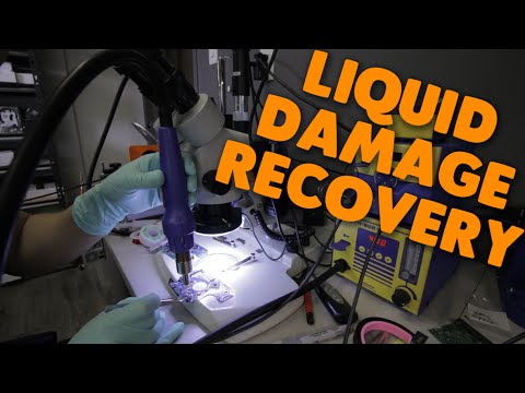 hard drive with liquid damage