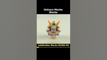 Unicorn Mecha W2304-02 Mini Blocks Preview #lego #brick #miniblock #nanoblock #block