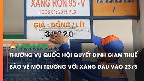 Thường Vụ Quốc hội Quyết Định Giảm Thuế Bảo Vệ Môi Trường Với Xăng Dầu Vào 23/3