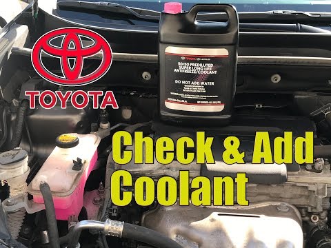 How to Check & Add Coolant Level in Toyota Rav4 2013-2016