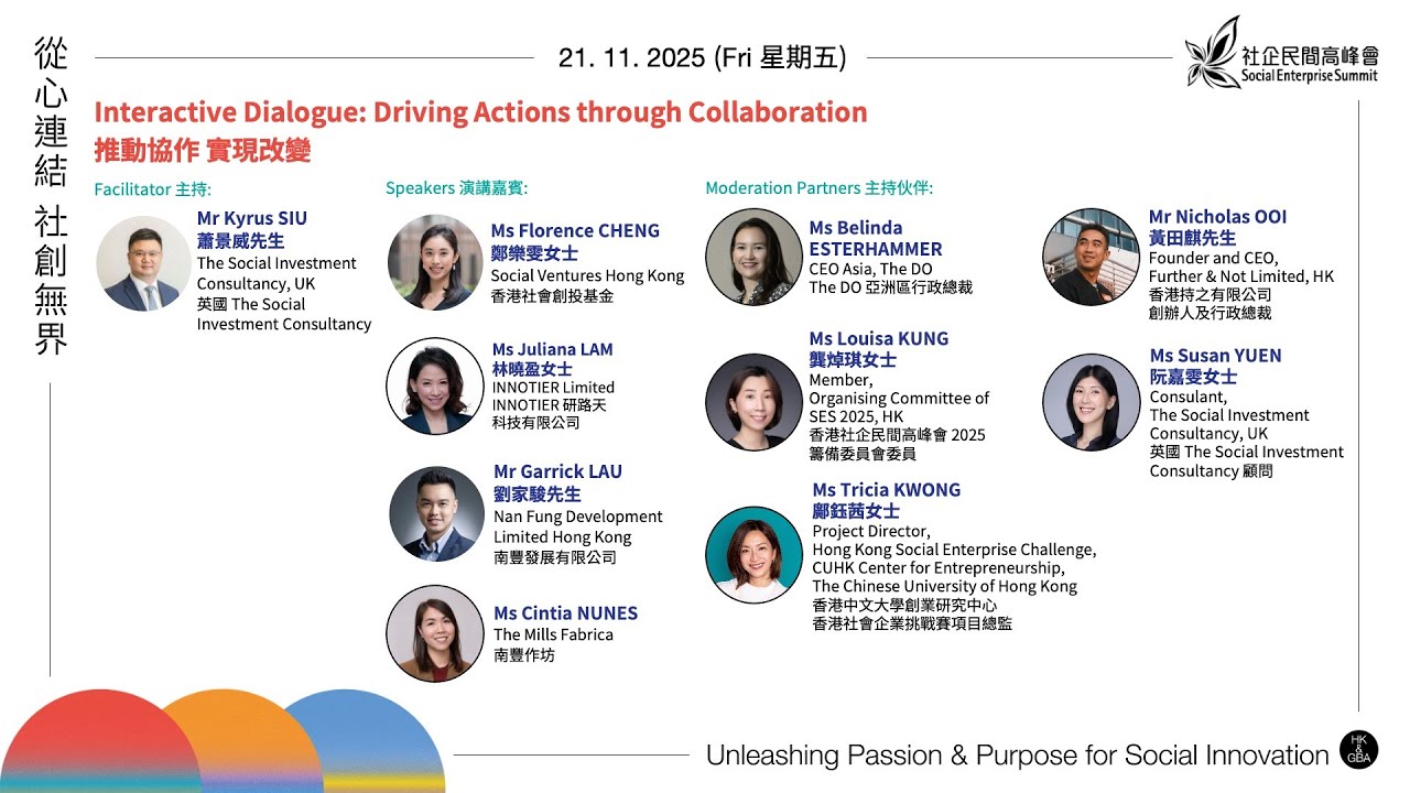 推動協作 實現改變 Interactive Dialogue: Driving Actions through Collaboration