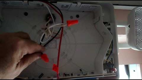 the connections i made in the emergency/exit light in the office building