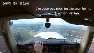 Apprentissage PPL Cessna 152  Navigation St-Cyr LFPZ - Persan LFPA