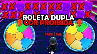 DESAFIO da ROLETA DUPLA de COR PROIBIDA no Stumble Guys (APENAS BLOCK DASH)