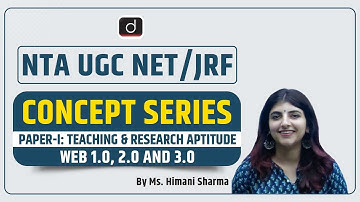 NTA UGC NET:JRF | Concept Series | Paper I | ICT | Web 1 0, 2 0 and 3 0 | Ms  Himani Sharma