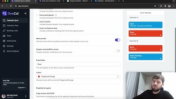 OneCal Demo - Sync Your Calendars, avoid meeting conflicts