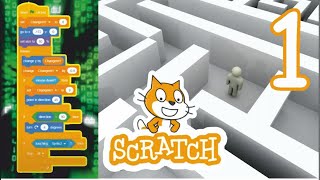 картинка: Рандомный 3d лабиринт а-ля Wolfenstein в Scratch #1 - Объединяем рандомную генерацию с 3d