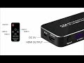 Navceker Remote HDMI Switcher 4K 60Hz 4 Port HDMI Switch 4 input 1