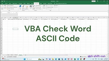VBA Check Word ASCII Code
