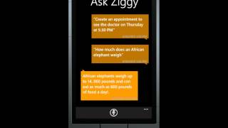 Ask Ziggy: The Siri like app for Windows Phone