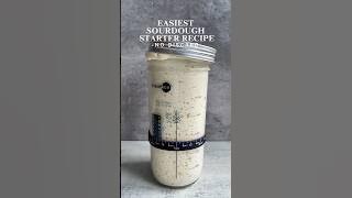 The Easiest Zero-Waste Sourdough Starter Recipe Ever! #bread#homebaking #sourdough #trending #recipe