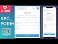 Responsive Login & Registration Form Using HTML CSS & JavaScript | Project #14