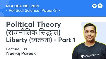 Political Theory Liberty (स्वतंतरता) - Part 1 | PS | NTA UGC NET JRF 2021 | Neeraj Pareek