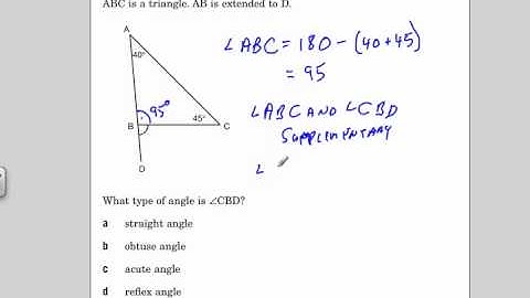 Sum of angles in a Triangle EQAO