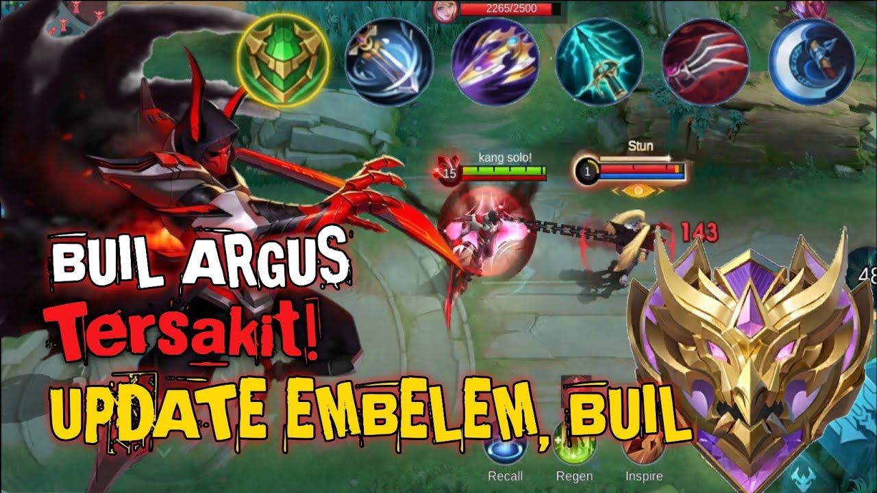 Push Rank Terakhir! Argus Build Terbaru 2026 Tembus MYTHIC