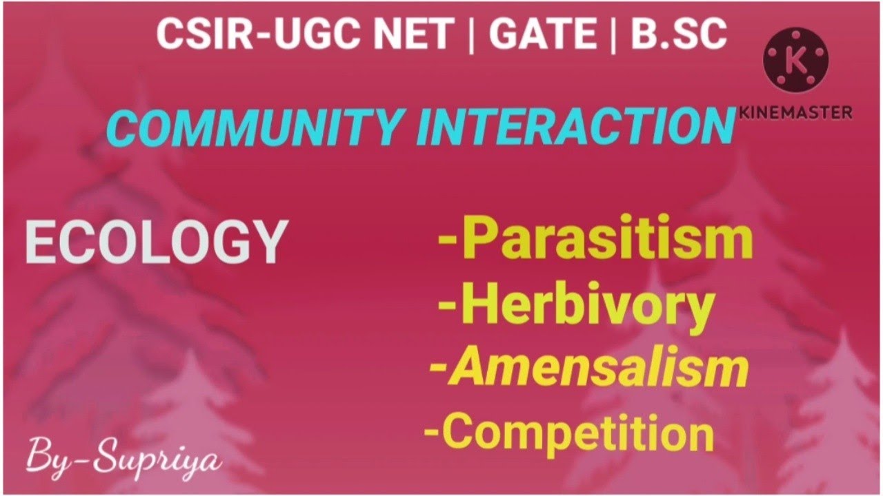 community interaction | csir net life science | Gate | Ecology | Part 2 ...
