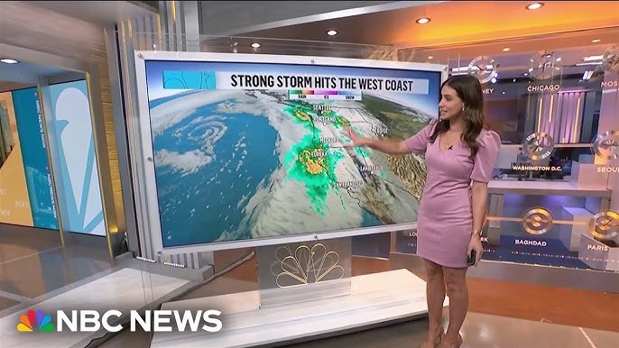 Strong Storm Hits The West Coast With Heavy Rain And Snow