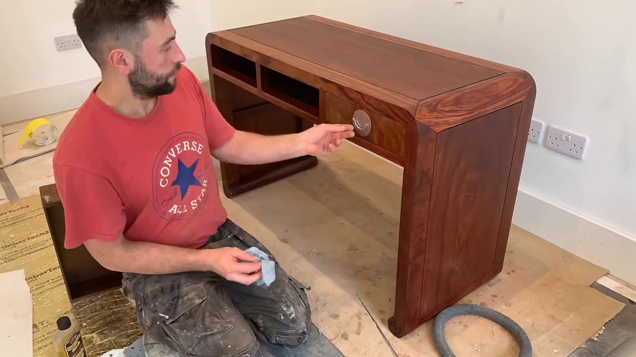 Antique Art Deco table restoration.