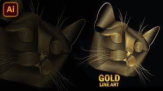 How to Create Line Art with Blend Tool  Illustrator Tutorial