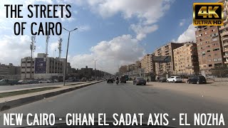 New Cairo - Gihan el Sadat Axis - El Nozha - Driving in Cairo, Egypt 