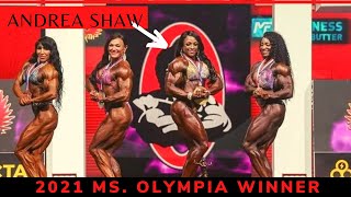 Andrea Shaw Wins 2021 Ms Olympia Second Le