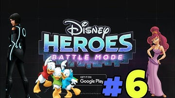 Disney Heroes Battle Mode Gameplay Part 6 Hewey Dewey and Louie,Quorra and Megara UNLOCKED!!!