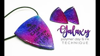 Galaxy polymer clay Fimo easy technique