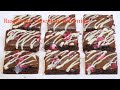 （混ぜるだけの簡単ケーキ）ラズベリーのチョコレートブラウニーRaspberry chocolate brownies topped（English subtitle）