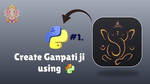 🙏Created Lord Ganesha Using Python Code | Ganpati Ji with Turtle Graphics | Devotion + Coding